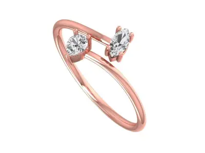 Women Light Weight Band Ring 3D print model 32
