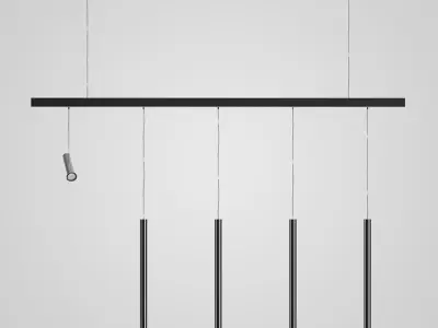 Hanging Halogen Lamp Set 23 3D model
