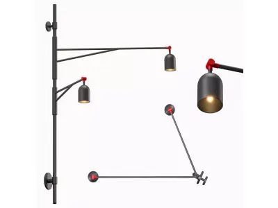 Wall light 3D model 8