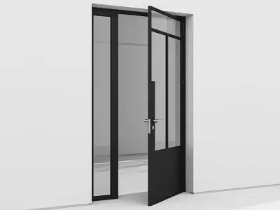 Aluminium door 158 3D model