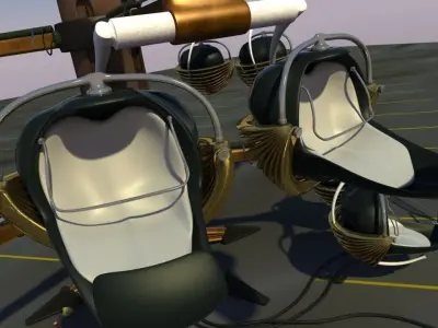 Amusement Ride Spider 3D model