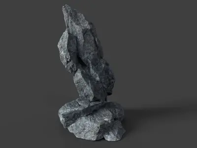Rock 5-2 Low-poly 3D model