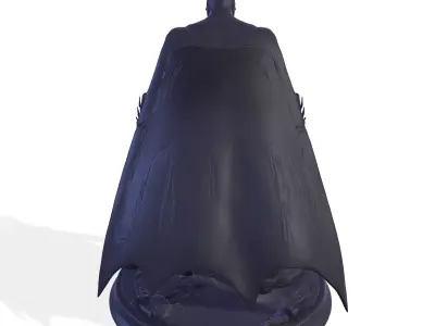 Dark Vigilante High-Poly 3D Print Figurine 3D print model