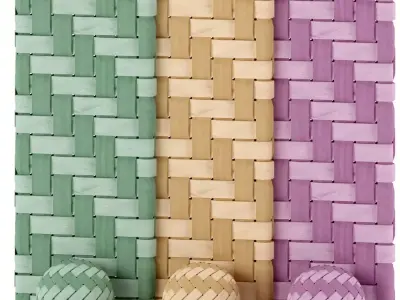 5 textures-Wooden mat or Wicker- Without the base color-seamless Texture