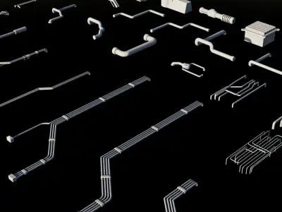 Scifi Kitbashing 3D model