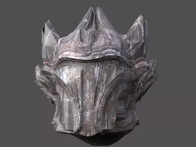 Sci Fi Fantasy Mandalorian style helmet 1 design 3D model