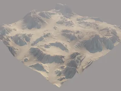 Desert Cliffs  3D model