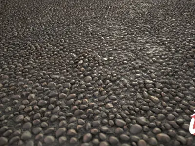 Cobblestones TILE 01 - Stonelake3D Texture