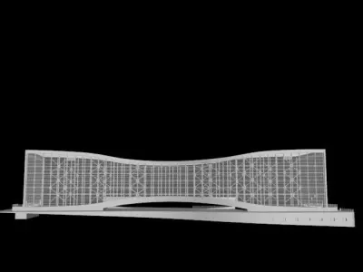 mellat cinema 3D model