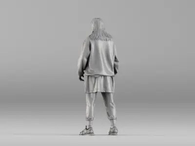 001646 Urban Style Male Realistic 3D Scanned Character 3D print model