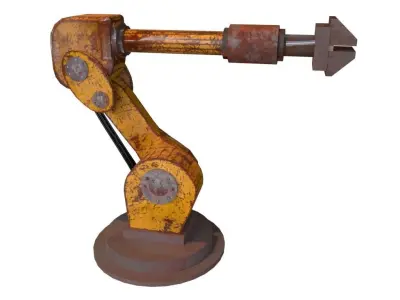 6 Stylized Rigged Robot Arms Pack Low-poly 3D model