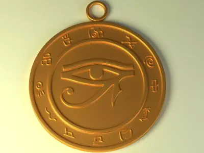 Talisman Eye of Ra  3D print model