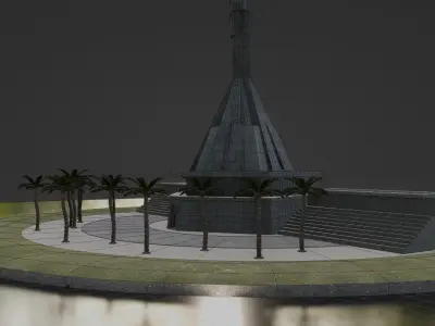 Mausoleum of Agostinho Neto 3D model