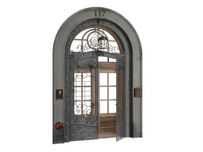 Classic  door entry 3D model