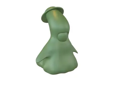 Slime OI v1 0005 Green Army Ver 2 Low-poly 3D model