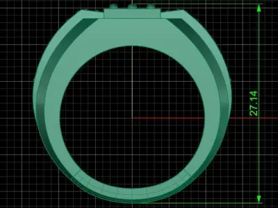 Jewelry ring 448 3D print model