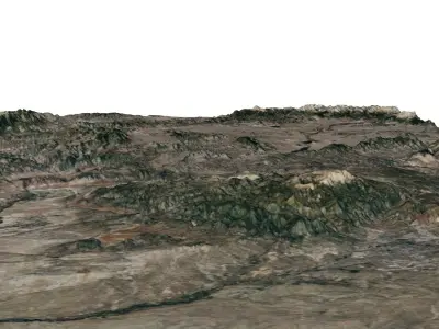 Pikes Peak 3D model