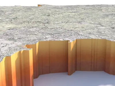 London City in UK 3D model