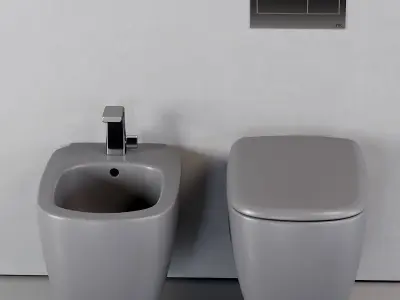 Ceramica Flaminia Mono Wall-Hung WC Low-poly 3D model