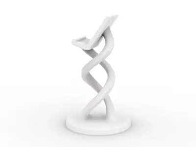 Twisted Phone Holder 3D Printable 3D print model