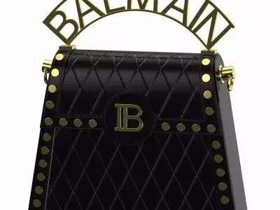 Balmain B Buzz Dynasty Small Bag Black 3D model