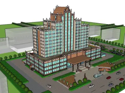 vacation spot-Resort-Fashion Leisure Hotel-0248 3D model