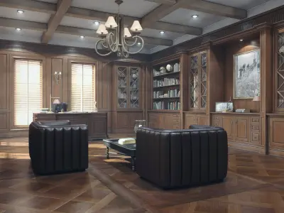  Classic Home Office 8K PBR Textures 