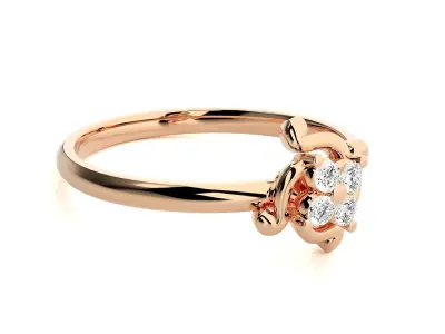 Women ring 3D print model 66