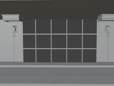 Blender Room - japanese style with hdri 3D model