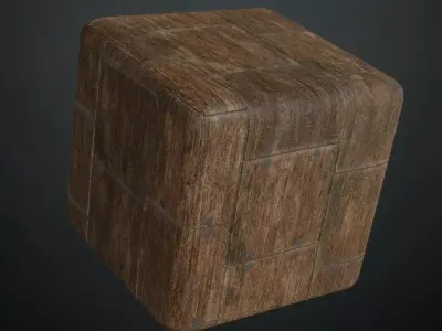Industrial Distressed Concrete with White Plaster PBR Texture