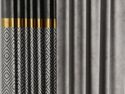 set Curtain 003 arc 3D model