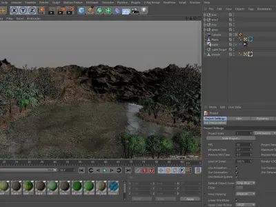 mountain tree 3D model