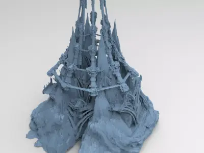 Iron Keep fort Dome 3D model