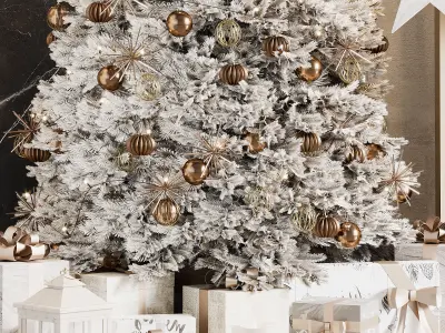 New Year showcase of the clothing shop 03 3D model