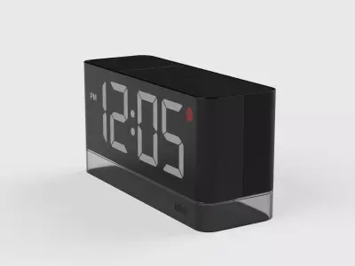 BC27 BRAUN LED DIGITAL ALARM CLOCK 3D model