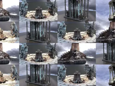 Evil Cults Temples Collection 1 3D Model Pack