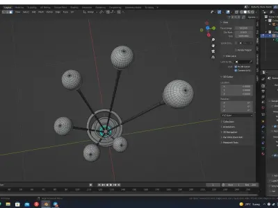 Modern light 2 3D model purchase