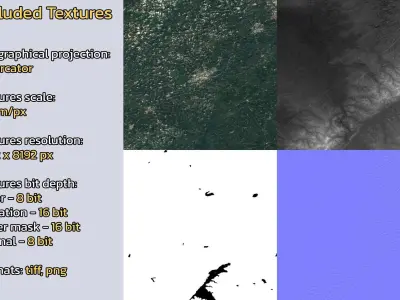 Gongzhuling China City Landscape 3D Model 3D model