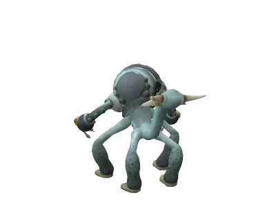 Fight Robot Low-poly 3D model