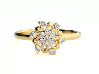 Women ring 3D print model 81