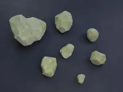Rock Pack 2  Low-poly 3D model