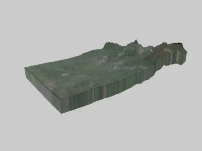 Preston City Low-poly 3D model