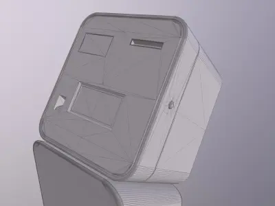 Bitcoin ATM Machine Low-poly 3D model