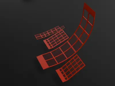 Low Poly Modular Parkour Kit Low-poly 3D model