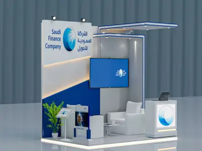 booth 3x2  3D model