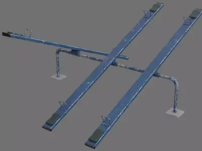 Seesaw 1B Low-poly 3D model