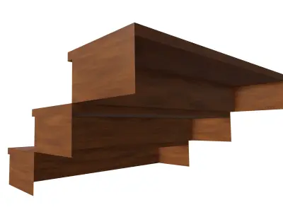 The Stairs lowpoly Free low-poly 3D model