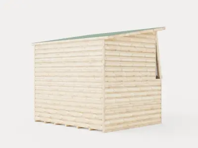 Garden Potting Shed Low-poly 3D model