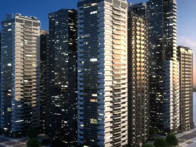 City Block Type B26 3D model