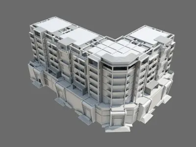 Residental Building ID025 3D model